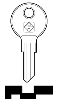 Afbeelding van Silca Cilindersleutel brass SS13