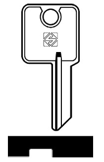 Afbeelding van Silca Cilindersleutel brass SW2