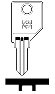 Afbeelding van Silca Cilindersleutel brass SWL1