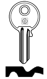 Afbeelding van Silca Cilindersleutel brass TRE2