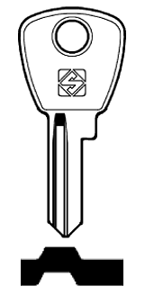 Afbeelding van Silca Cilindersleutel brass TRF5R