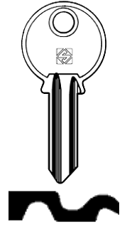 Afbeelding van Silca Cilindersleutel brass TZ1