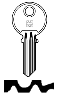 Afbeelding van Silca Cilindersleutel brass VL1