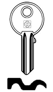 Afbeelding van Silca Cilindersleutel brass VL4