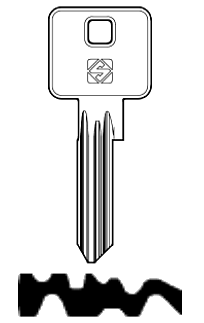 Afbeelding van Silca Cilindersleutel brass ZO1