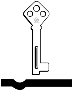 Afbeelding van Silca Cilindersleutel ijzer 1004