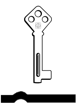 Afbeelding van Silca Cilindersleutel ijzer 1005