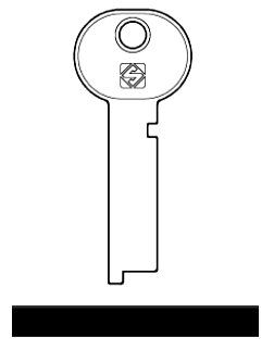 Afbeelding van Silca Cilindersleutel ijzer MIS1