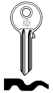 Afbeelding van Silca Cilindersleutel staal AA5