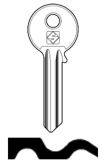 Afbeelding van Silca Cilindersleutel staal AA6