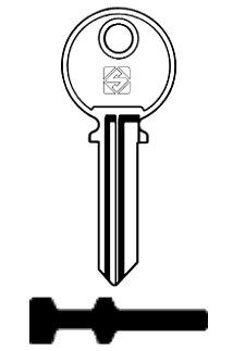 Afbeelding van Silca Cilindersleutel staal AC1