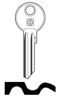 Afbeelding van Silca Cilindersleutel staal AEP1