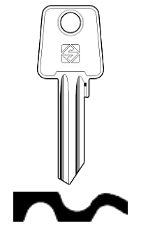 Afbeelding van Silca Cilindersleutel staal AEP2