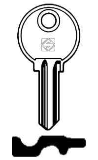 Afbeelding van Silca Cilindersleutel staal AG5R