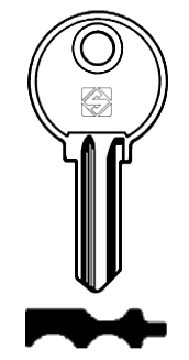 Afbeelding van Silca Cilindersleutel staal AG6