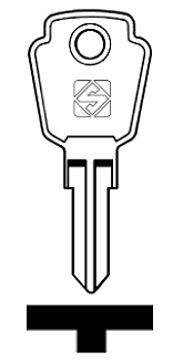 Afbeelding van Silca Cilindersleutel staal AH1