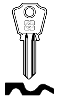 Afbeelding van Silca Cilindersleutel staal AQ1