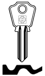 Afbeelding van Silca Cilindersleutel staal AQ1R