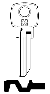 Afbeelding van Silca Cilindersleutel staal ARS1