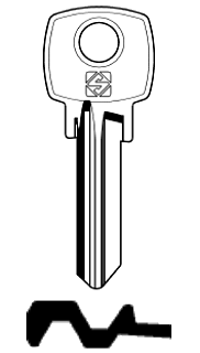 Afbeelding van Silca Cilindersleutel staal ARS2