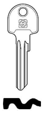 Afbeelding van Silca Cilindersleutel staal ASEC3L