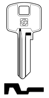 Afbeelding van Silca Cilindersleutel staal ASU2