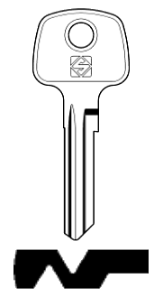 Afbeelding van Silca Cilindersleutel staal AV1