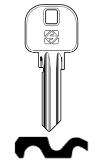 Afbeelding van Silca Cilindersleutel staal AZ10