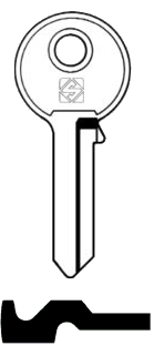Afbeelding van Silca Cilindersleutel staal B2