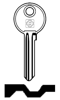 Afbeelding van Silca Cilindersleutel staal BC1