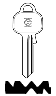 Afbeelding van Silca Cilindersleutel staal BNL1R