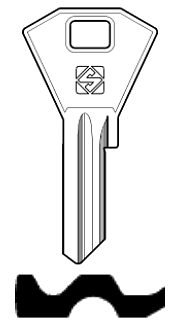 Afbeelding van Silca Cilindersleutel staal BS6R