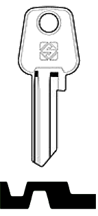 Afbeelding van Silca Cilindersleutel staal BZ1R
