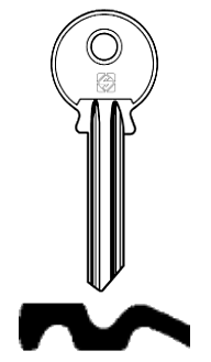 Afbeelding van Silca Cilindersleutel staal CA10
