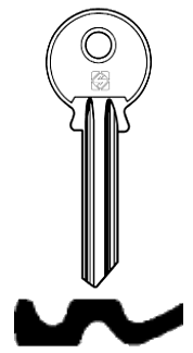 Afbeelding van Silca Cilindersleutel staal CA10R