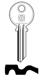 Afbeelding van Silca Cilindersleutel staal CA15