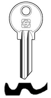 Afbeelding van Silca Cilindersleutel staal CA2