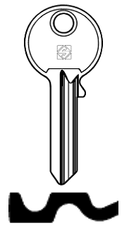 Afbeelding van Silca Cilindersleutel staal CC2R