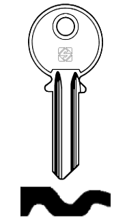 Afbeelding van Silca Cilindersleutel staal CEN2