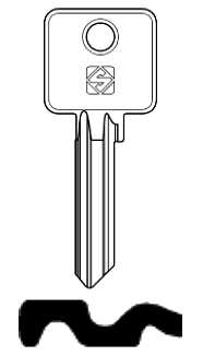 Afbeelding van Silca Cilindersleutel staal CLF2