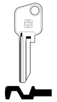 Afbeelding van Silca Cilindersleutel staal CLL1