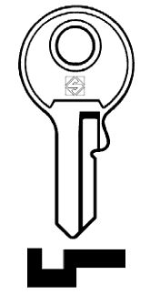 Afbeelding van Silca Cilindersleutel staal COL4