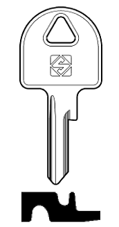 Afbeelding van Silca Cilindersleutel staal DD5