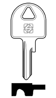 Afbeelding van Silca Cilindersleutel staal DD6