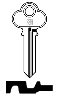 Afbeelding van Silca Cilindersleutel staal DO10