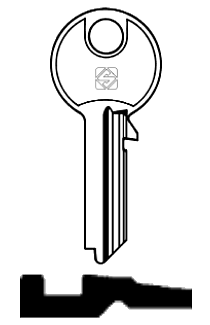 Afbeelding van Silca Cilindersleutel staal DS5R