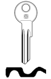 Afbeelding van Silca Cilindersleutel staal EL1X