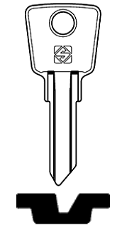 Afbeelding van Silca Cilindersleutel staal EL25