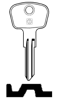 Afbeelding van Silca Cilindersleutel staal EL5R