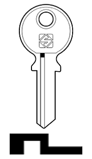 Afbeelding van Silca Cilindersleutel staal FAI1R